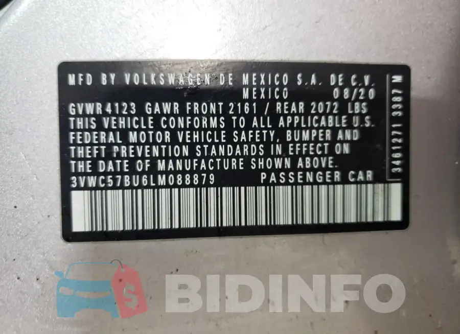 3VWC57BU6LM088879 Photo# 12