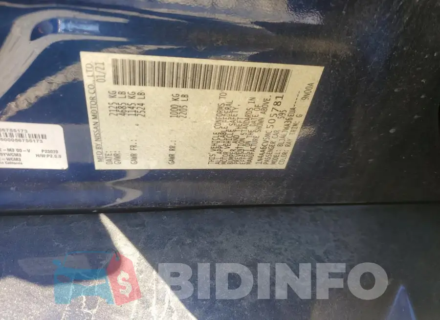 1N4AA6CV5MC505781 Photo# 12