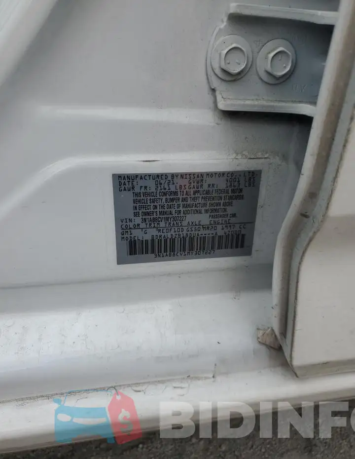 3N1AB8CV1MY307227 Photo# 12