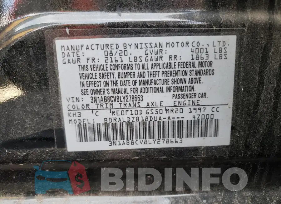 3N1AB8CV8LY278663 Photo# 12
