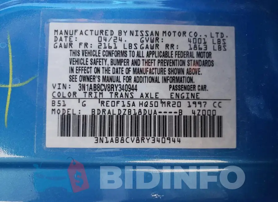 3N1AB8CV8RY340944 Photo# 13
