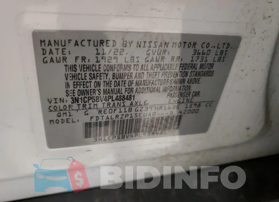 3N1CP5BV4PL488481 Photo# 13