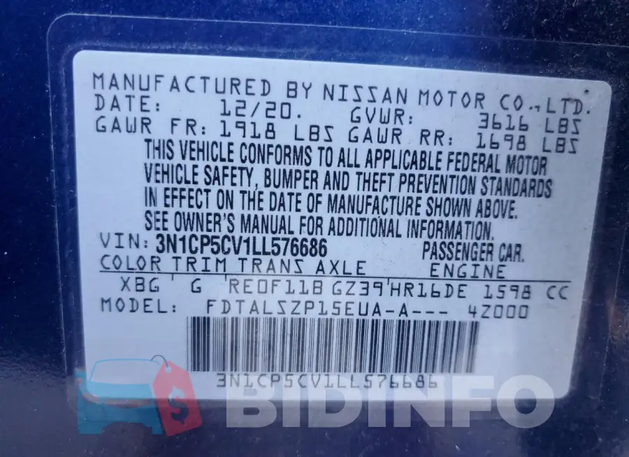 3N1CP5CV1LL576686 Photo# 13