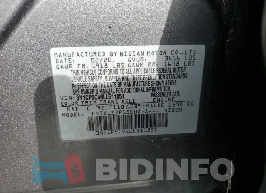 3N1CP5CV6LL511851 Photo# 13
