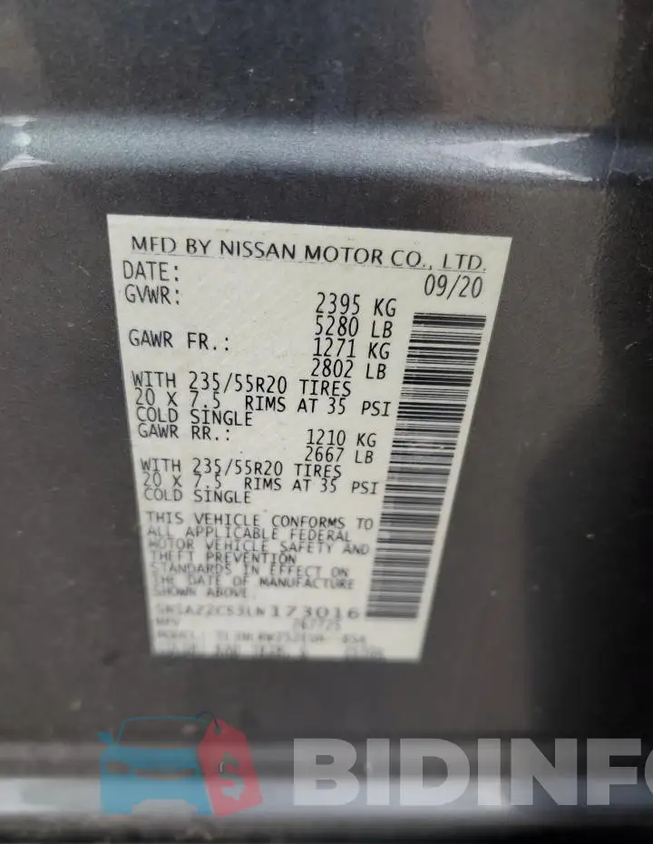 5N1AZ2CS3LN173016 Photo# 14