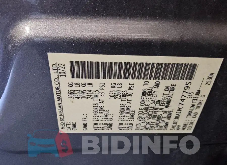 5N1BT3BA1PC747795 Photo# 13
