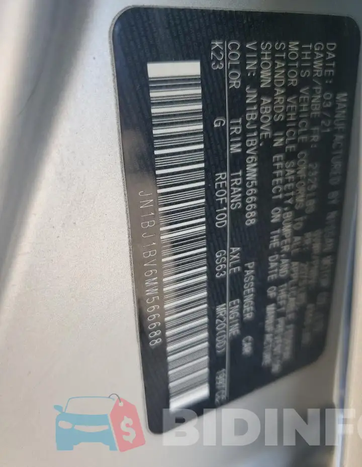 JN1BJ1BV6MW566688 Photo# 12