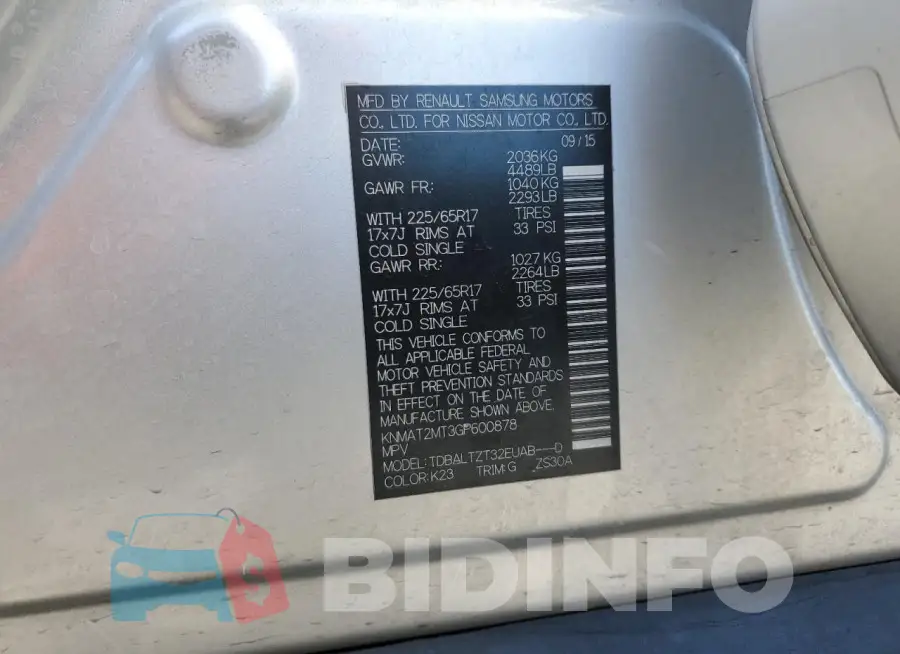 KNMAT2MT3GP600878 Photo# 14