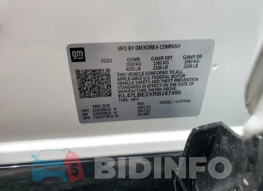 KL47LBE2XRB167490 Photo# 13