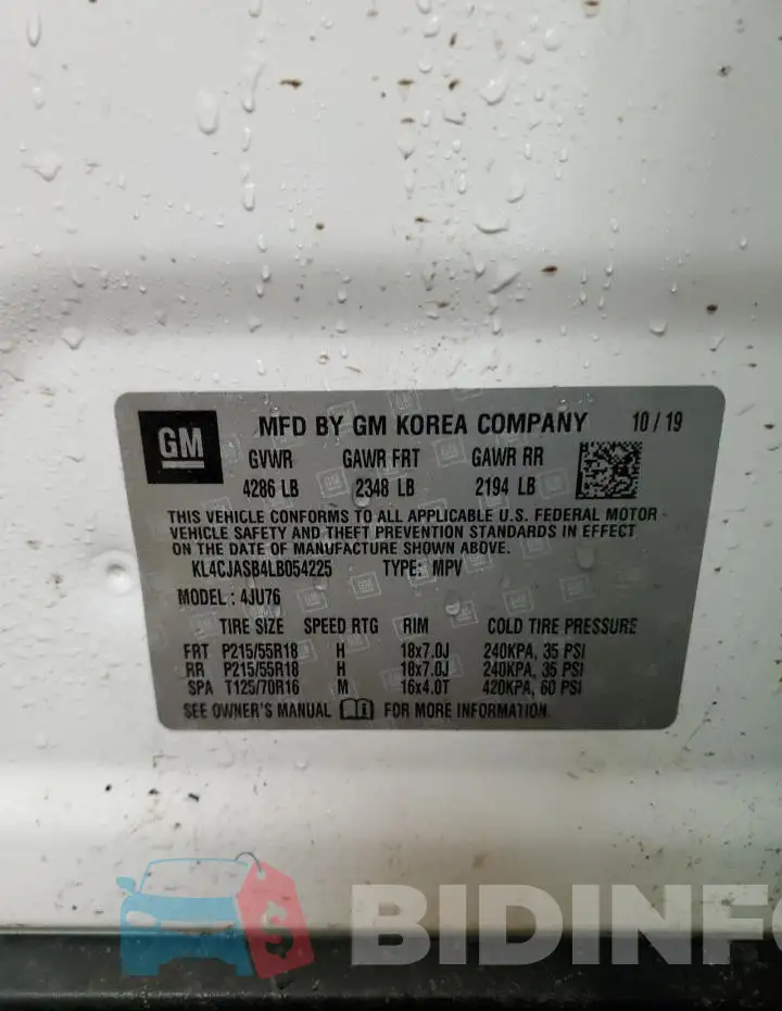KL4CJASB4LB054225 Photo# 14