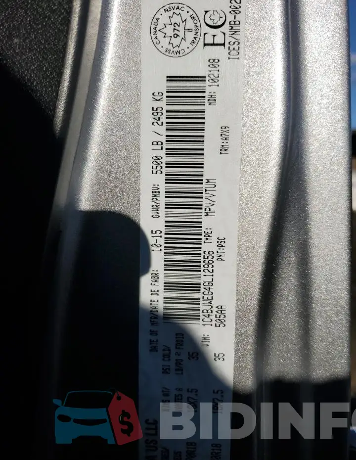 1C4BJWEG4GL129656 Photo# 12