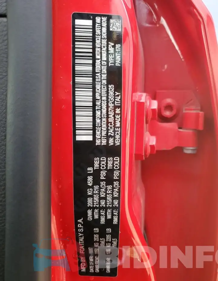 ZACCJBAB7HPG59625 Photo# 13