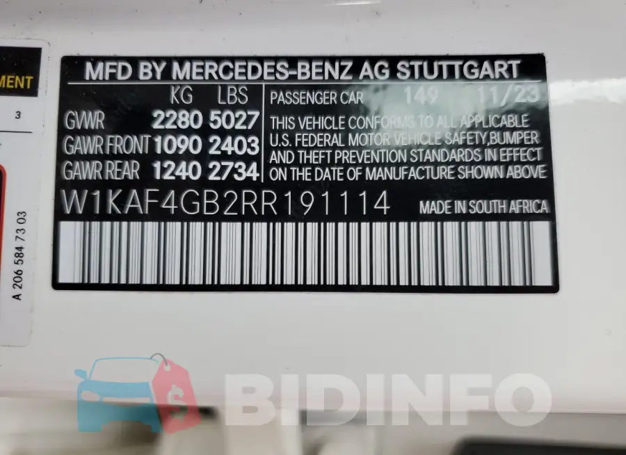 W1KAF4GB2RR191114 Photo# 12