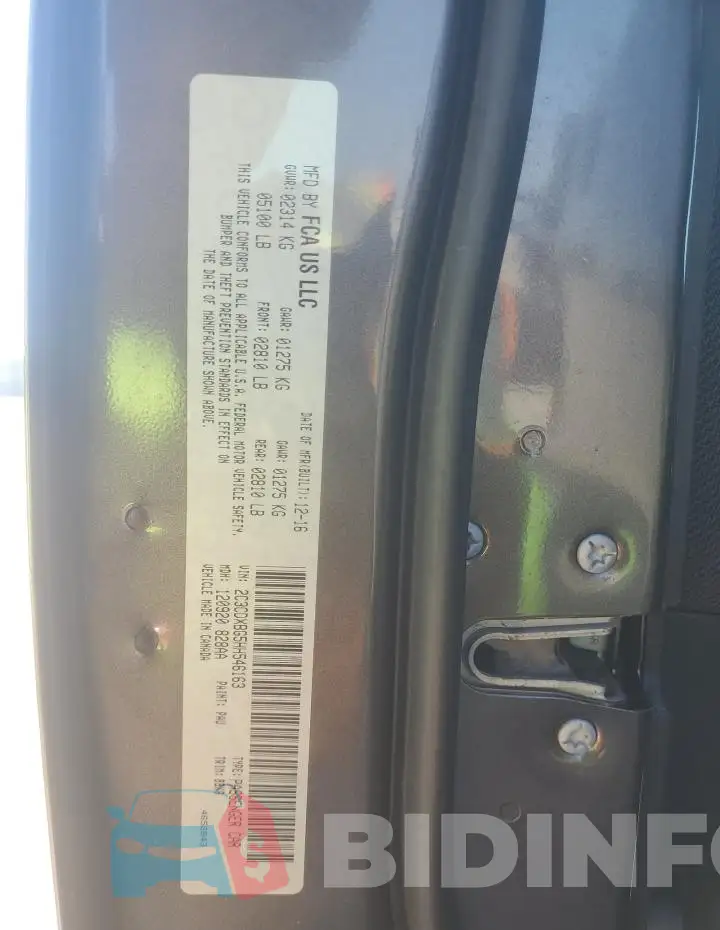 2C3CDXBG5HH546163 Photo# 12