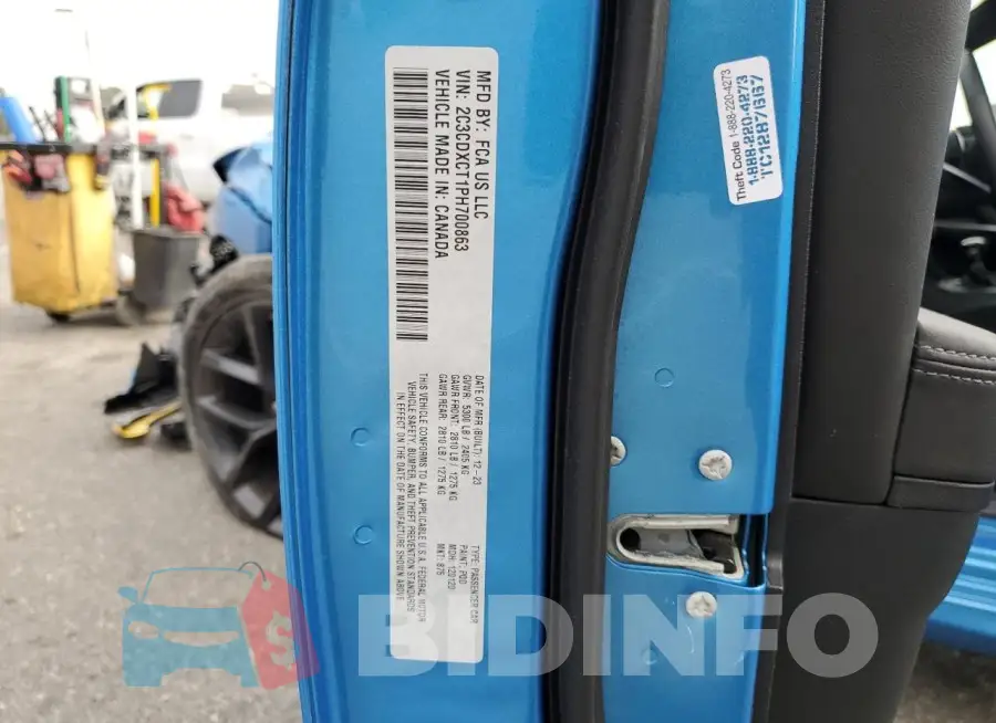 2C3CDXCT1PH700863 Photo# 13