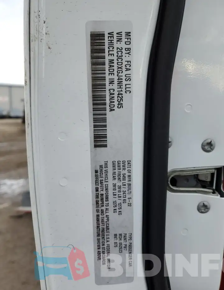 2C3CDXGJ4NH142545 Photo# 12