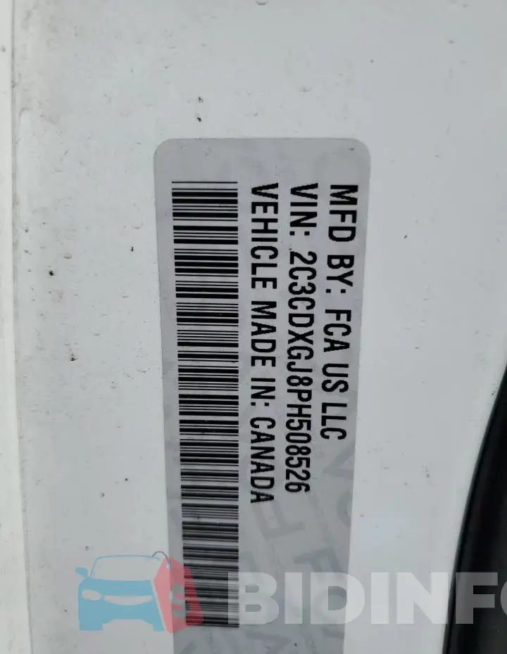 2C3CDXGJ8PH508526 Photo# 12