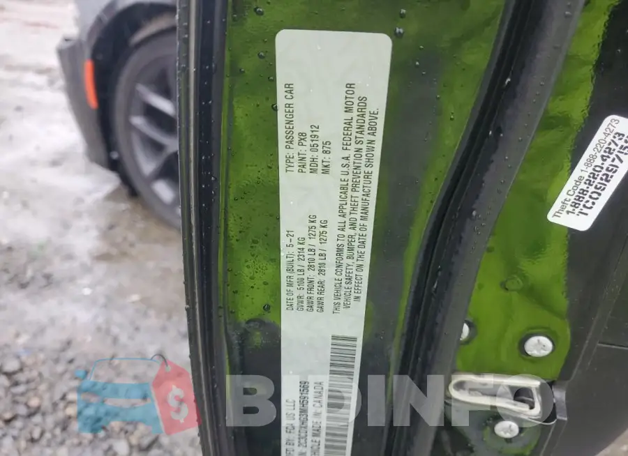 2C3CDXHG3MH591569 Photo# 12