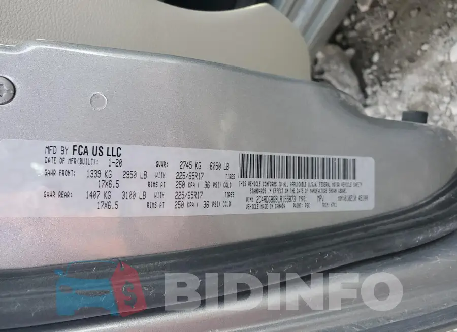 2C4RDGBG8LR155873 Photo# 13