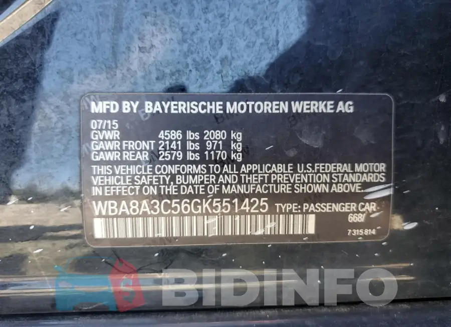 WBA8A3C56GK551425 Photo# 12