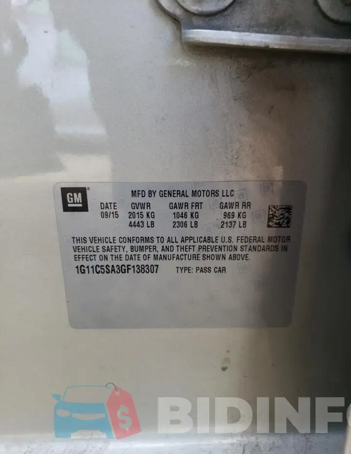 1G11C5SA3GF138307 Photo# 12