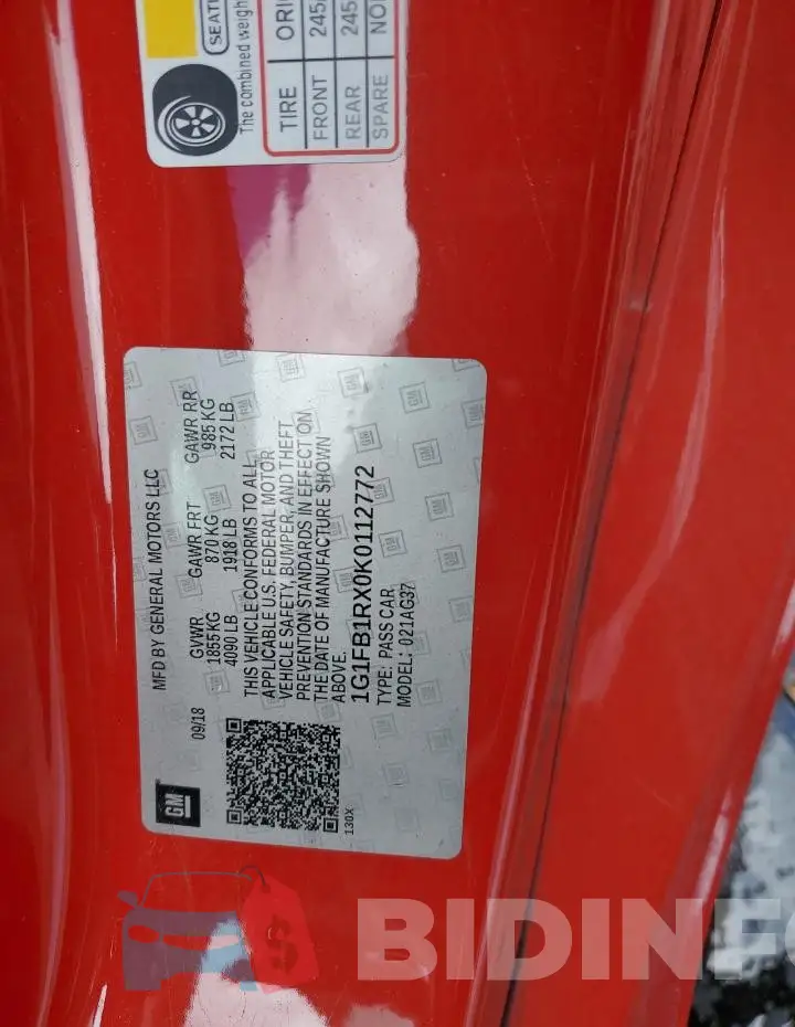 1G1FB1RX0K0112772 Photo# 12