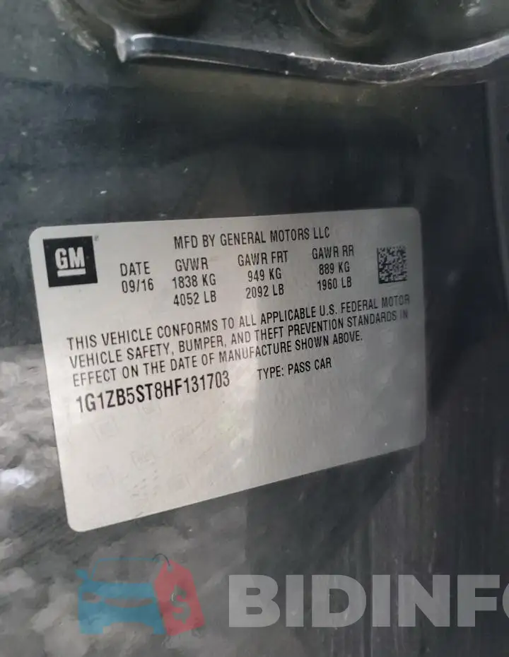1G1ZB5ST8HF131703 Photo# 13