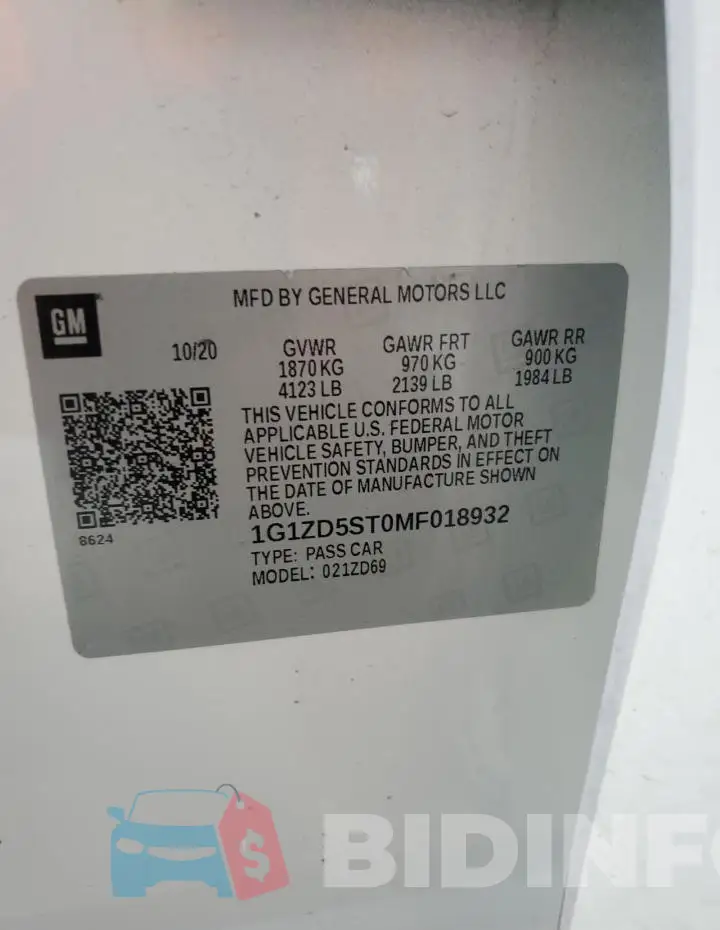1G1ZD5ST0MF018932 Photo# 12