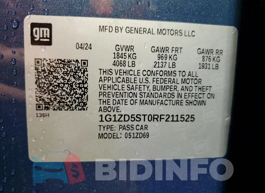 1G1ZD5ST0RF211525 Photo# 12