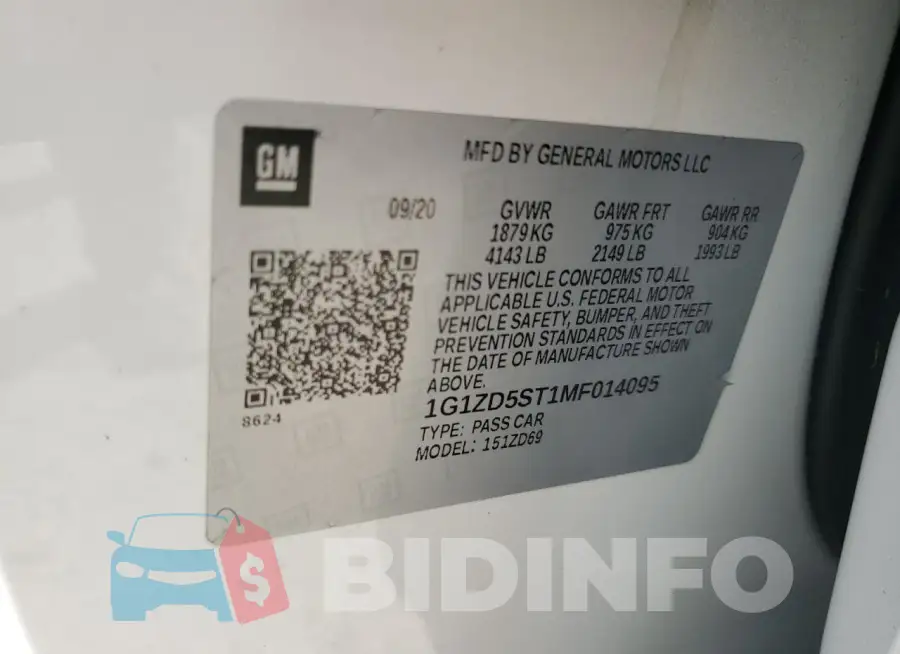 1G1ZD5ST1MF014095 Photo# 13