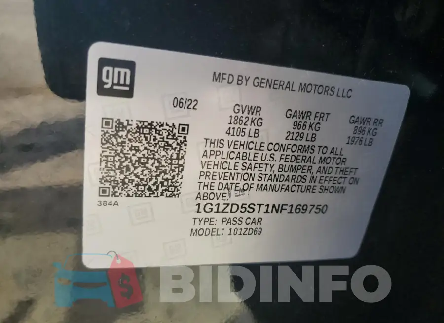 1G1ZD5ST1NF169750 Photo# 12