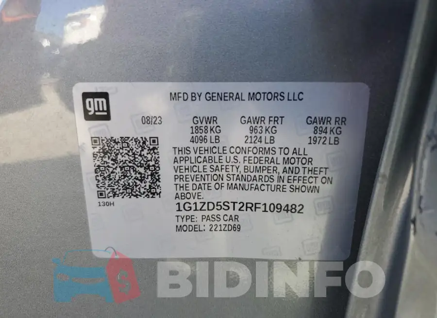 1G1ZD5ST2RF109482 Photo# 12