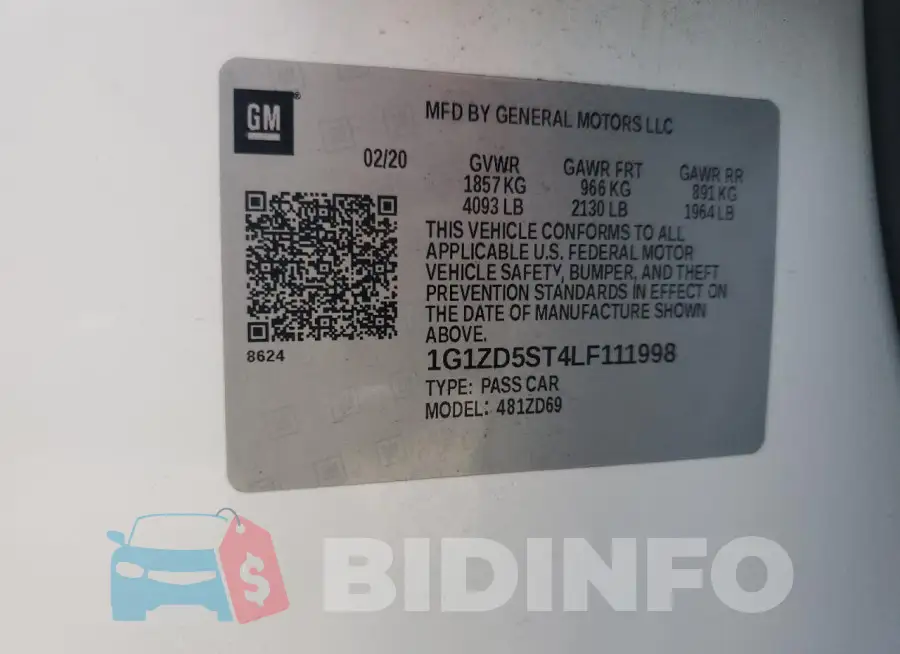 1G1ZD5ST4LF111998 Photo# 12