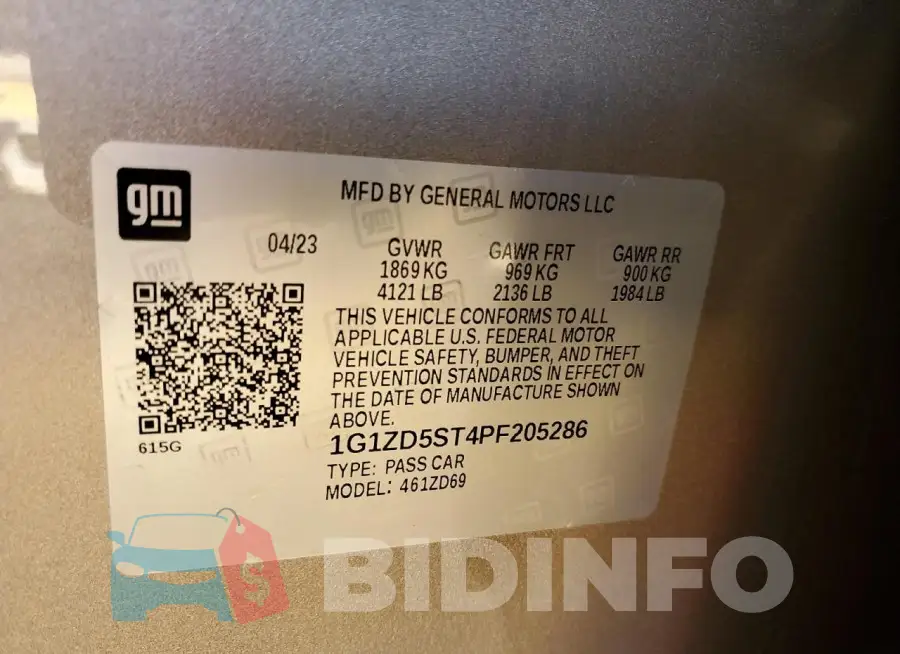 1G1ZD5ST4PF205286 Photo# 12