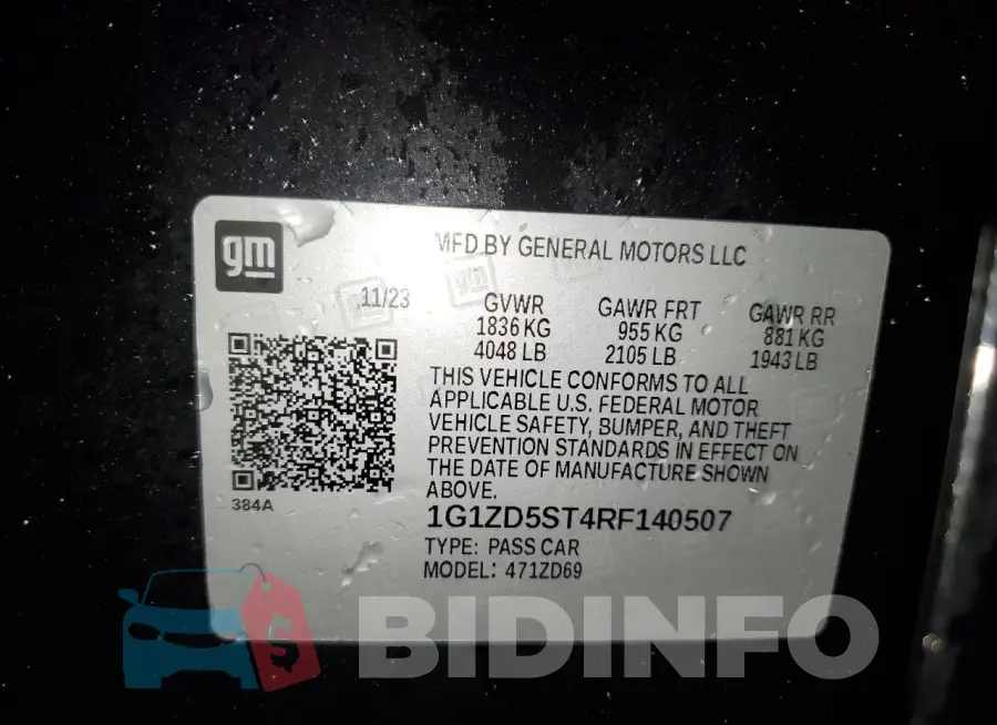 1G1ZD5ST4RF140507 Photo# 12