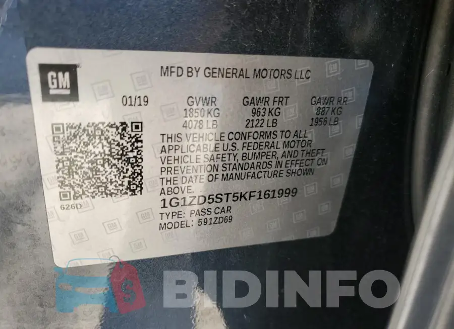 1G1ZD5ST5KF161999 Photo# 12