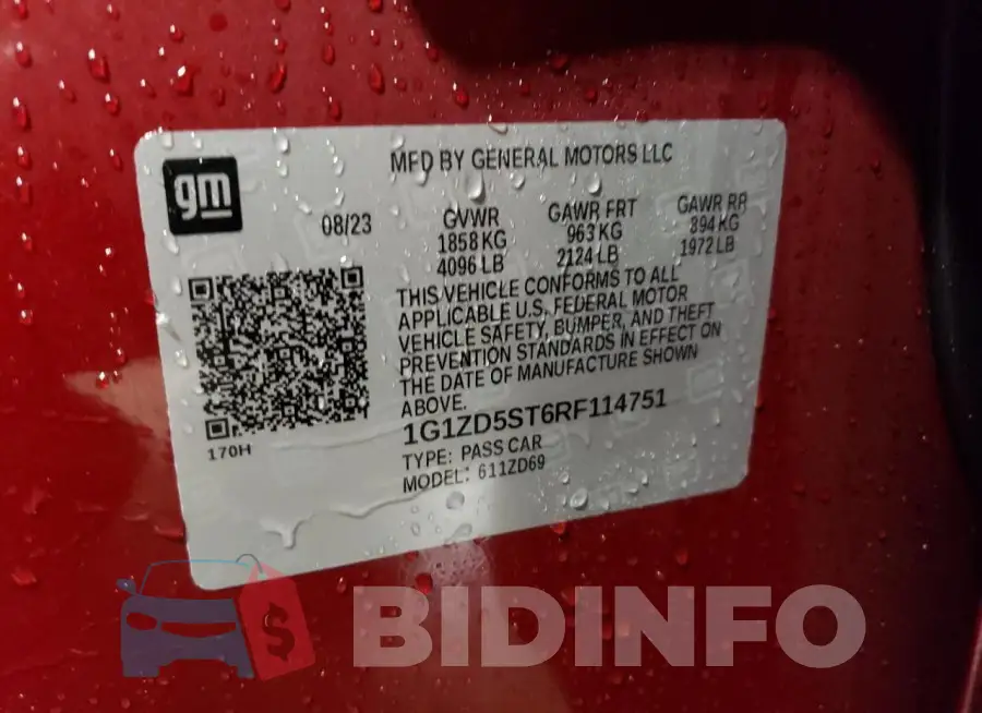1G1ZD5ST6RF114751 Photo# 12