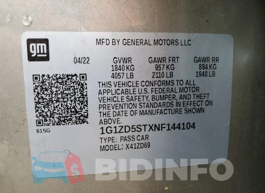 1G1ZD5STXNF144104 Photo# 12