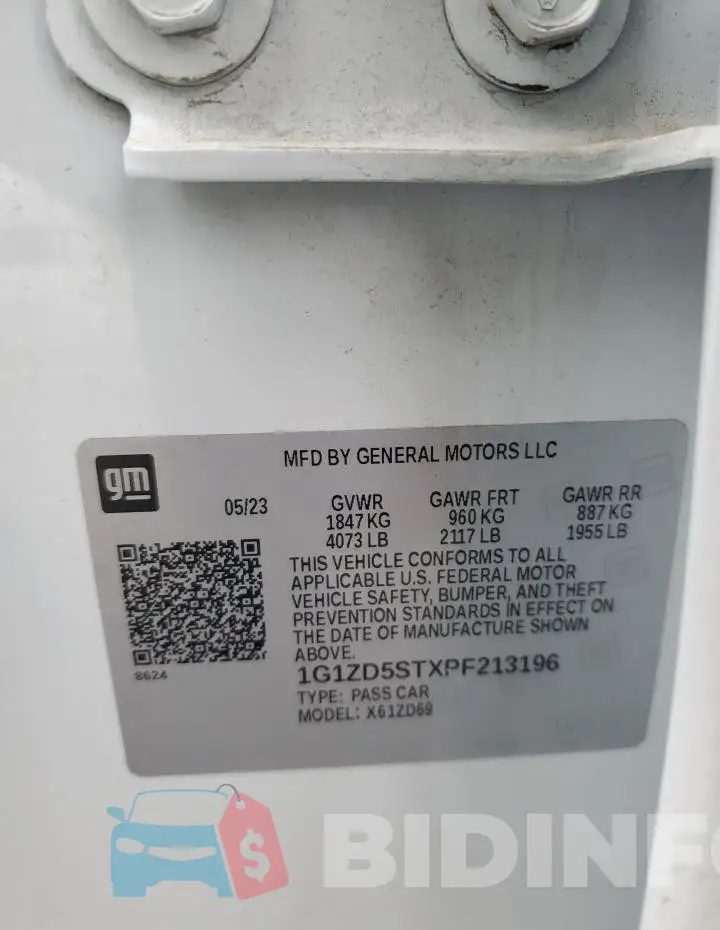 1G1ZD5STXPF213196 Photo# 12