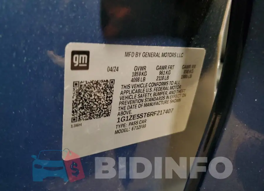 1G1ZE5ST6RF217407 Photo# 12