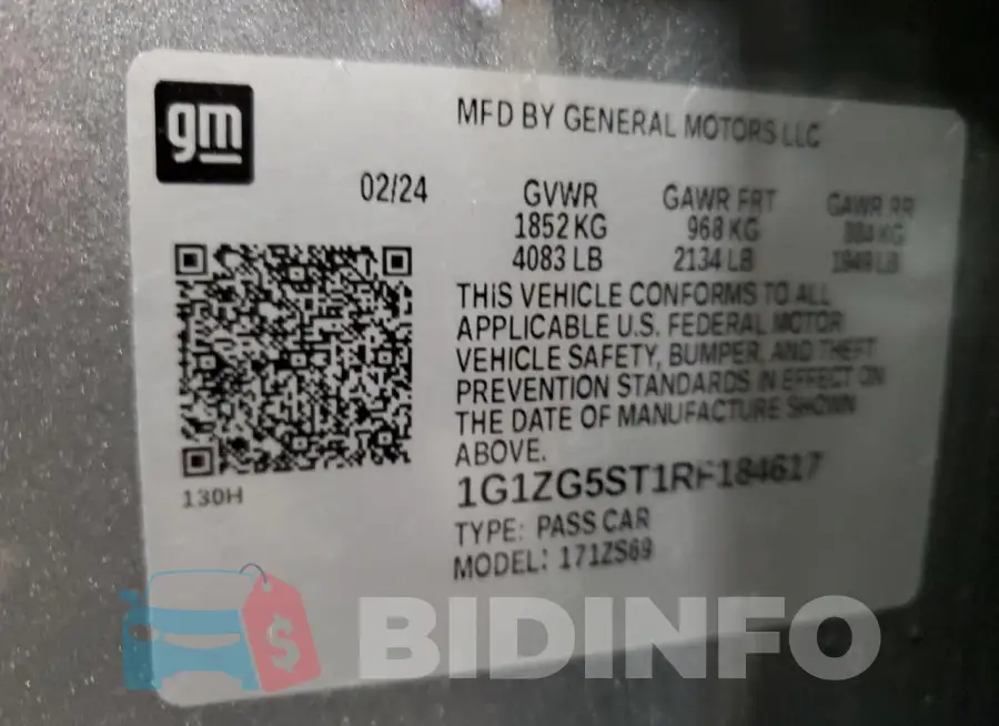 1G1ZG5ST1RF184617 Photo# 12