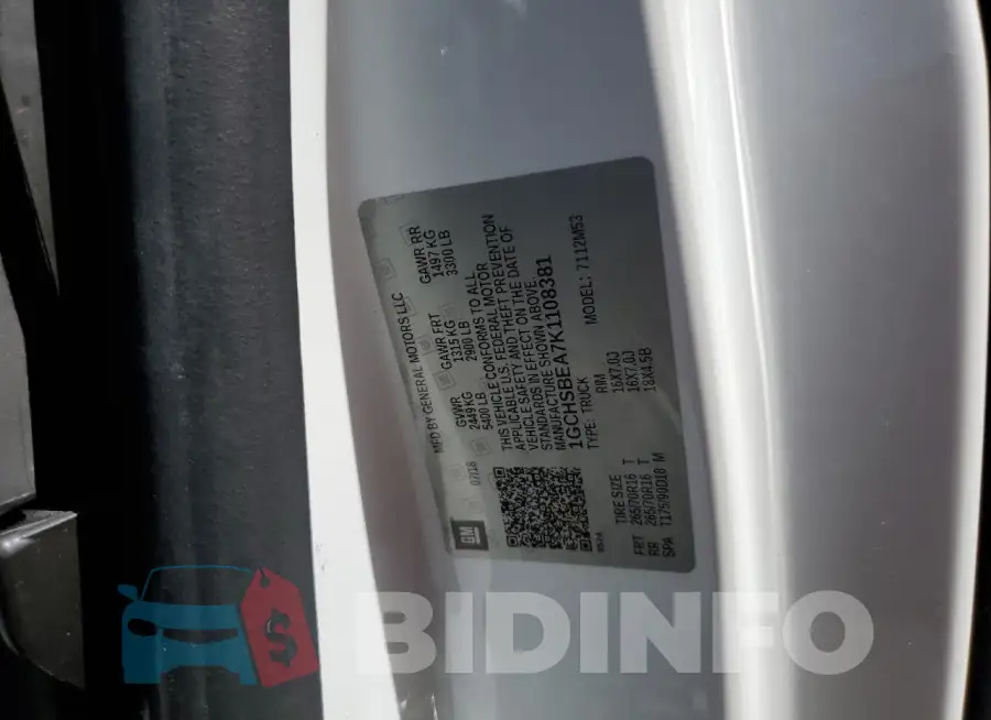 1GCHSBEA7K1108381 Photo# 13