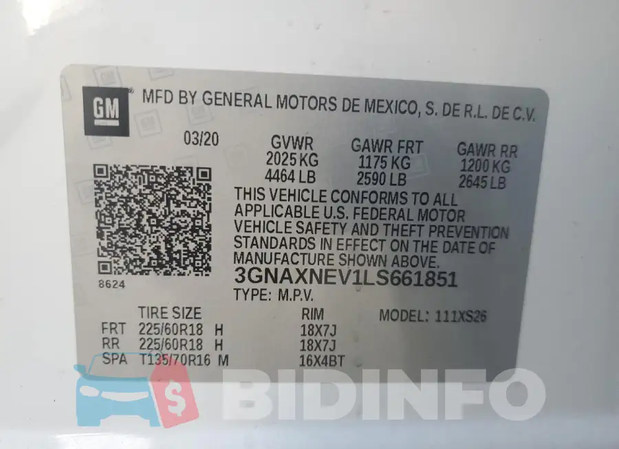 3GNAXNEV1LS661851 Photo# 13