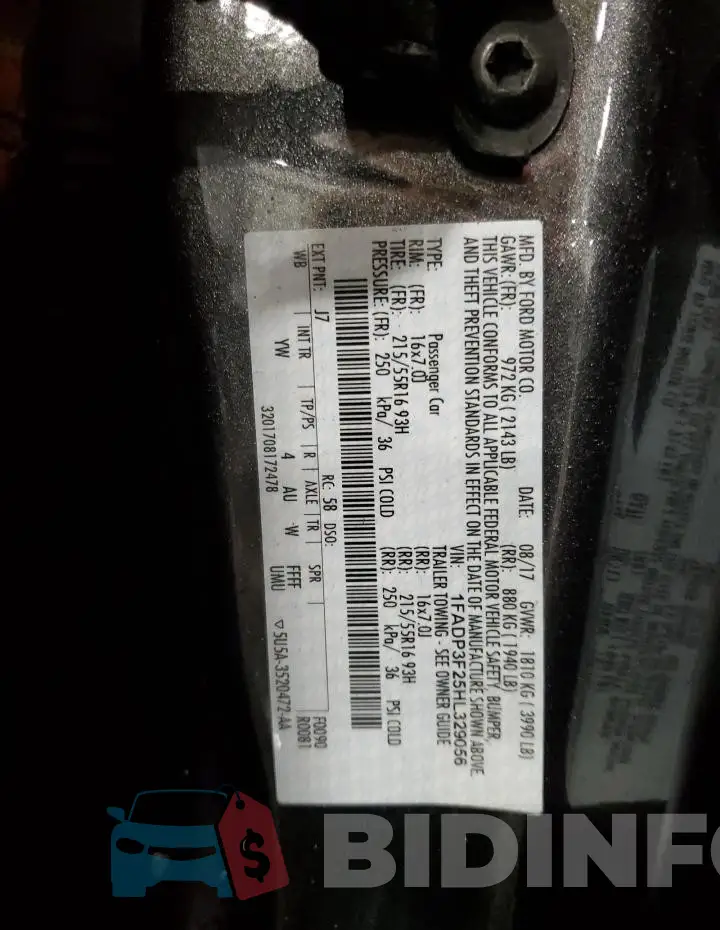 1FADP3F25HL329056 Photo# 12