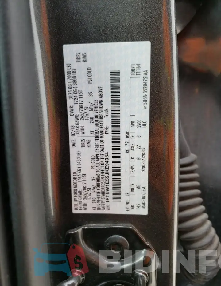 1FTEW1E55JKE94084 Photo# 13
