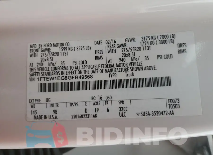 1FTEW1EG8GFB49568 Photo# 12