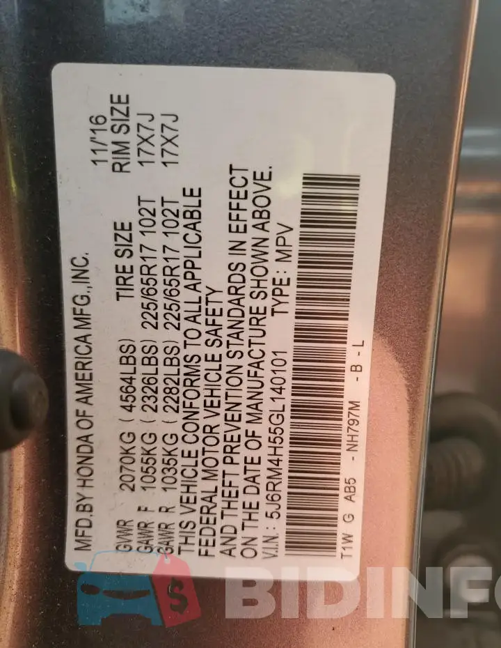 5J6RM4H55GL140101 Photo# 13