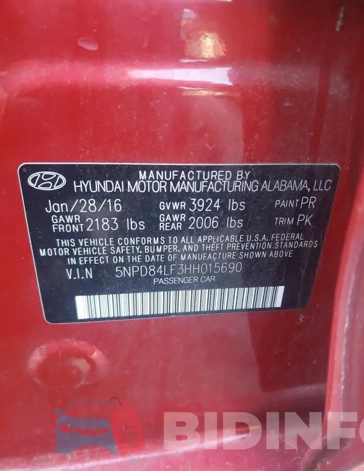 5NPD84LF3HH015690 Photo# 12