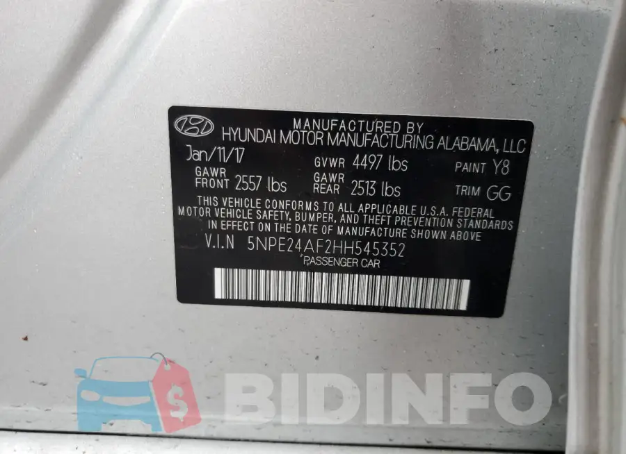 5NPE24AF2HH545352 Photo# 12