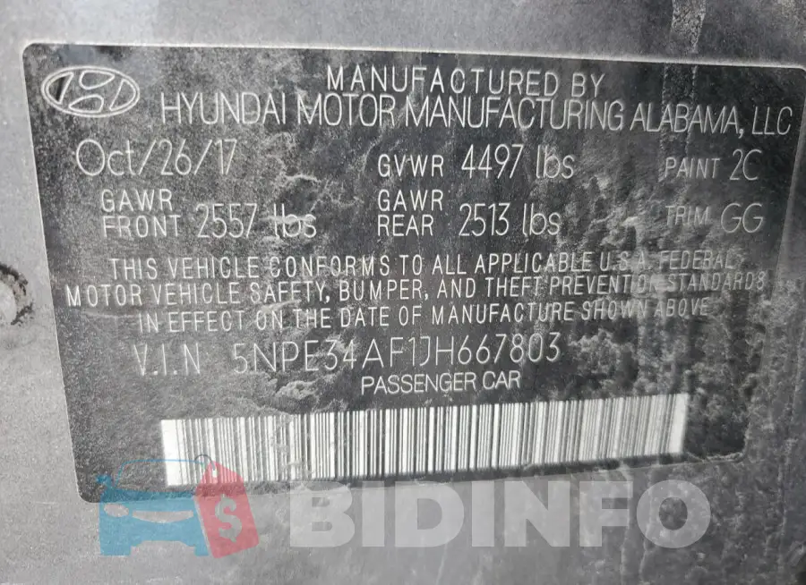 5NPE34AF1JH667803 Photo# 12